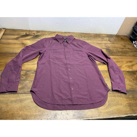 511 Tactical Snap Shirt Button Up Mens XS Burgundy Lightweight Long Sleeve - Picture 1 of 12
